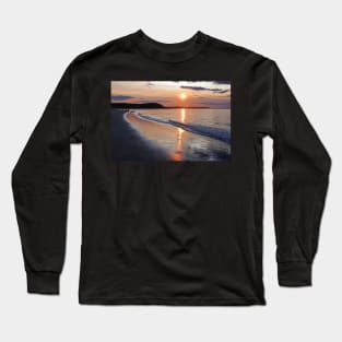 Crane Beach Sunset Ipswich MA Long Sleeve T-Shirt